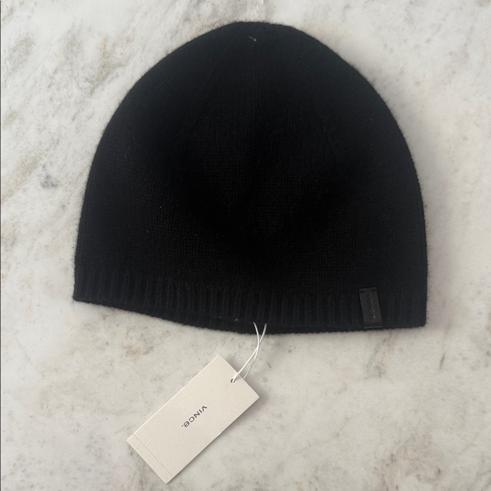 Vince Classic Black Beanie